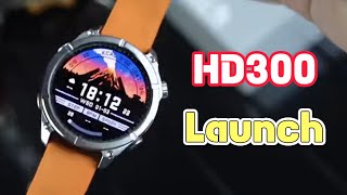 HD300 Outdoor Sports Smartwatch Launch-3ATM LED flashlight 1.43' AMOLED Display 400mAh battery