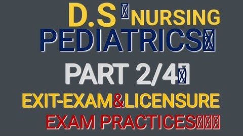 PEDIATRICS NEW VIDEO PART 2/4 @DSNursing #coc #professionalexam #pediatrics #exit #licensureexam