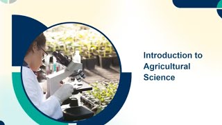 An Introduction to Agricultural Science