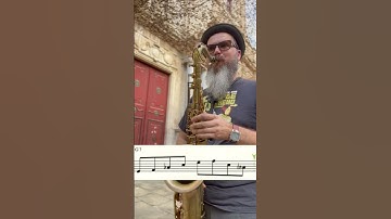 Lick of the week (jazz lesson) II-V-I jazz saxophone