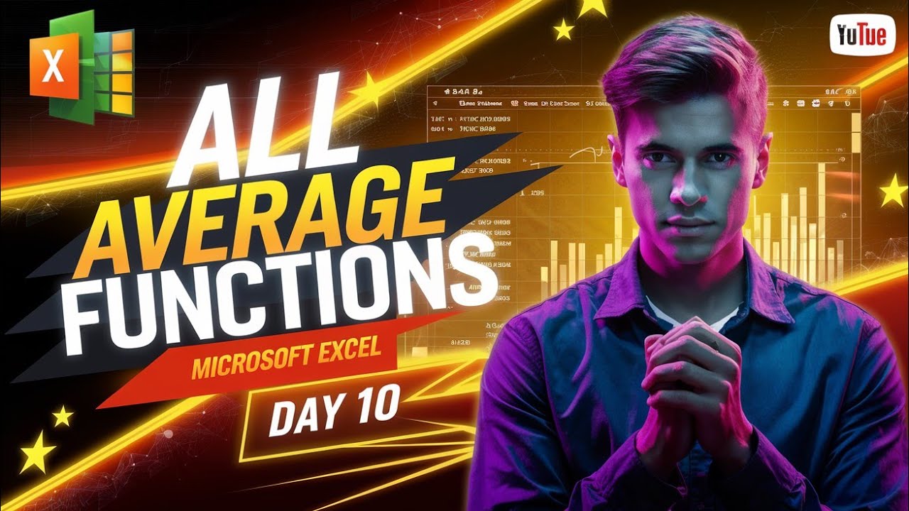 All Average Function Excel - Average , Averagea, Averageif, Averageifs ...