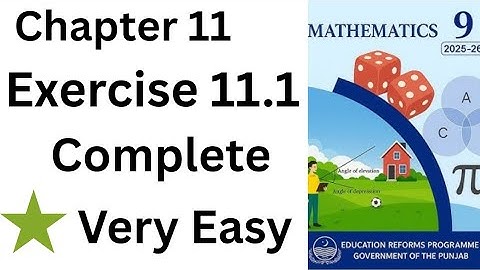 Class 9 maths chapter 11 | Class 9 maths chapter 11 exercise 11.1 | exercise 11.1 complete 