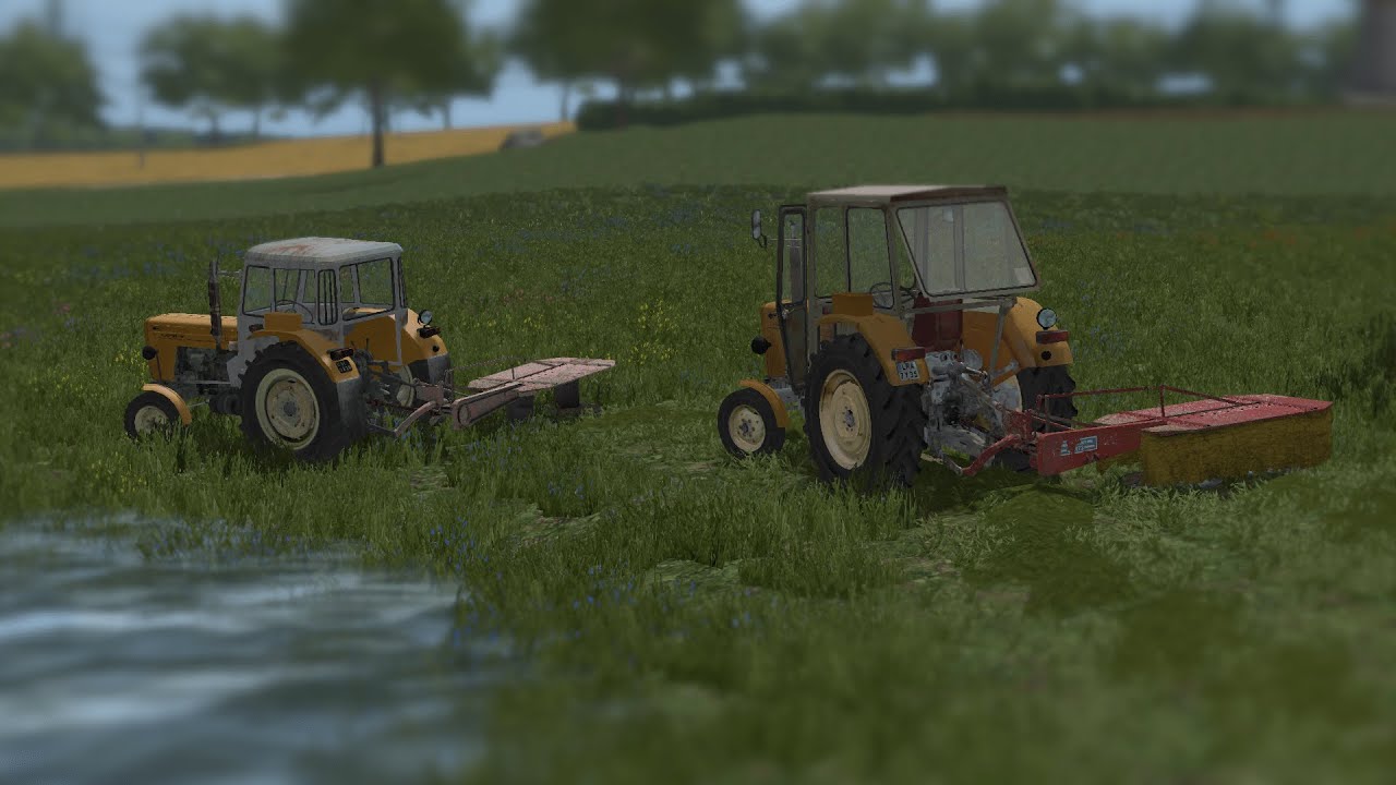 Fs17 Rear Engine Koszenie Łąki na dwie rotacyjne! 😱 | URSUS C360 | ENGINE SOUND | FS17 🚜 ...