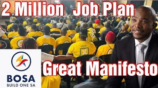 BoSa president Mmusi Maimane Full Manifesto speech.