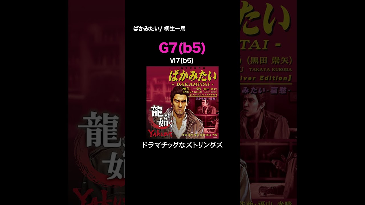 ミニゲームでお馴染み、超本格派昭和歌謡。桐生一馬『ばかみたい
