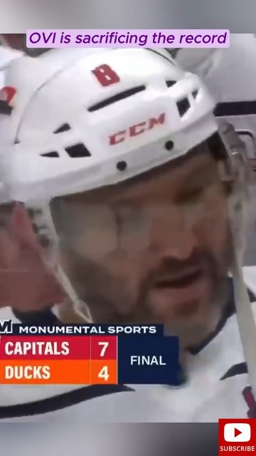 OVI is sacrificing the record #shorts #hockey #worldhockey #nhlhighlights