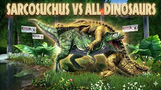 🔥 SARCOSUCHUS vs EVERY PREDATOR! 🐊 SURVIVAL OF THE BEAST 😱 | Jurassic Clash screenshot 5