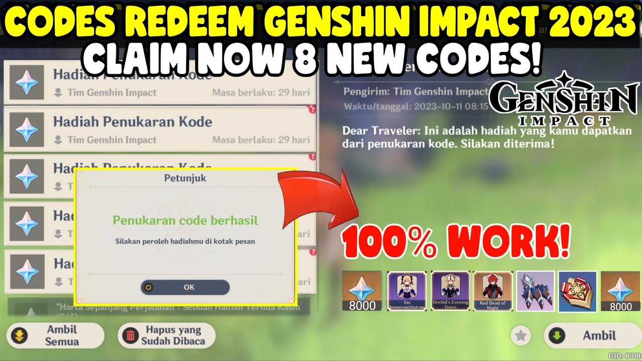 8 Redeem Codes for Genshin Impact in November 2023 - Genshin