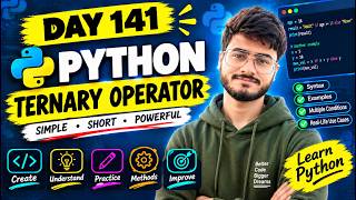 Full Day 141 | Python Ternary Operator Explained | One-Line If-Else | Python Tutorial 🔥 News