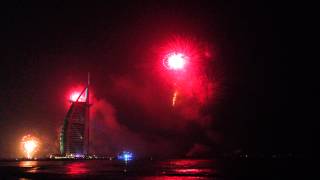 dubai new year fireworks 2015 - burj khalifa firework show 2015 part 3