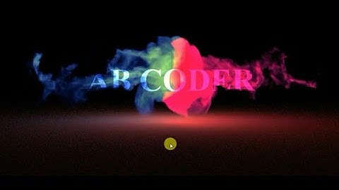 Colourful Smoke video and Text Manipulation using CSS || AB CODER