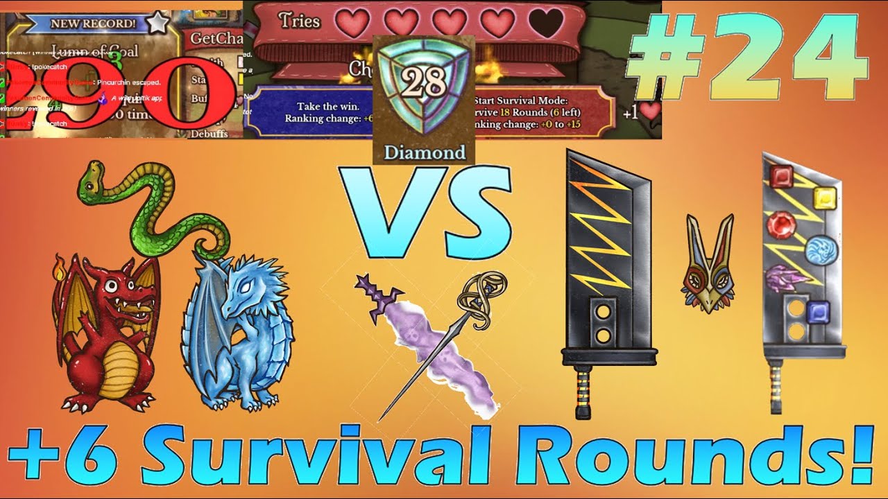 🐲 Dual Dragons Tanknomancer 🐍 VS 🔪 Busted Blade Shaman 👺\\💎 28 Diamond
