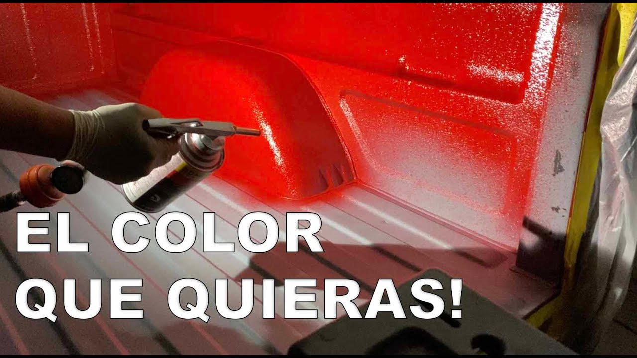 Como hacer bedliner de color con DOMINATOR TINTABLE BEDLINER YouTube
