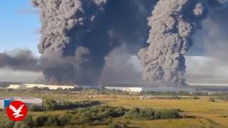 Smoke billows from Moscow warehouse after deadly Ukrainian attacks