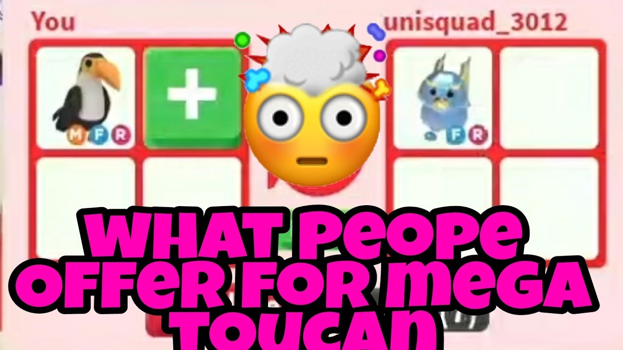 What People Trade For Mega Neon Toucan In Adopt Me Trading Youtube