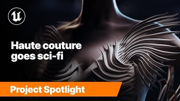 Haute couture and sci-fi merge in new fashion short, Neon Rapture | Spotlight | Unreal Engine