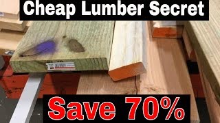 Save Money on Lumber- In this Video i will show you how to get up to 70% OFF GOOD CHEAP LUMBER from Home Depot & 