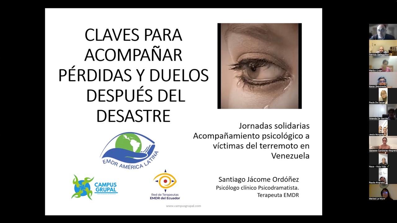 Claves para Acompañaren Pérdidas y Duelo después  de un Desastre | Santiago Jácome