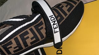fendi knit sneakers