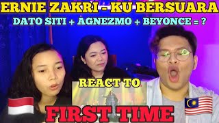 INDONESIAN VOCAL COACH AND FRIEND REACTING TO Ku Bersuara - Ernie Zakri | #AJL34 (ENG SUB)