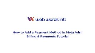 How to Add a Payment Method in Meta Ads | Billing & Payments Tutorial