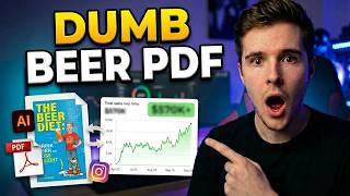 I tried selling a dumb beer PDF with Ai + Instagram… The results shocked me