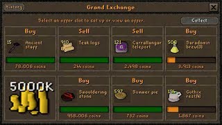 How Much Can I Make FLIPPING With 5M? (OSRS)