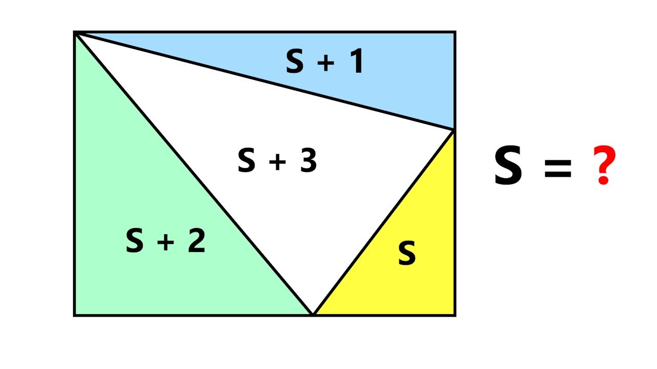 4 Triangles In A Rectangle Puzzle