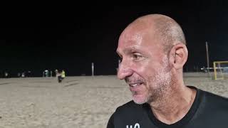 Entrevista com o Juninho, treinador do Botafogo feminino de futebol de areia.