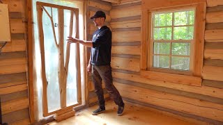 Building a Tree into the Cabin Door!  / Ep98 / Outsider Cabin Build