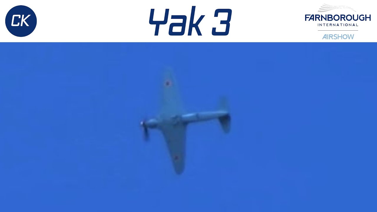 Yak 3 Practicing For Farnborough Air Show 2016 - YouTube