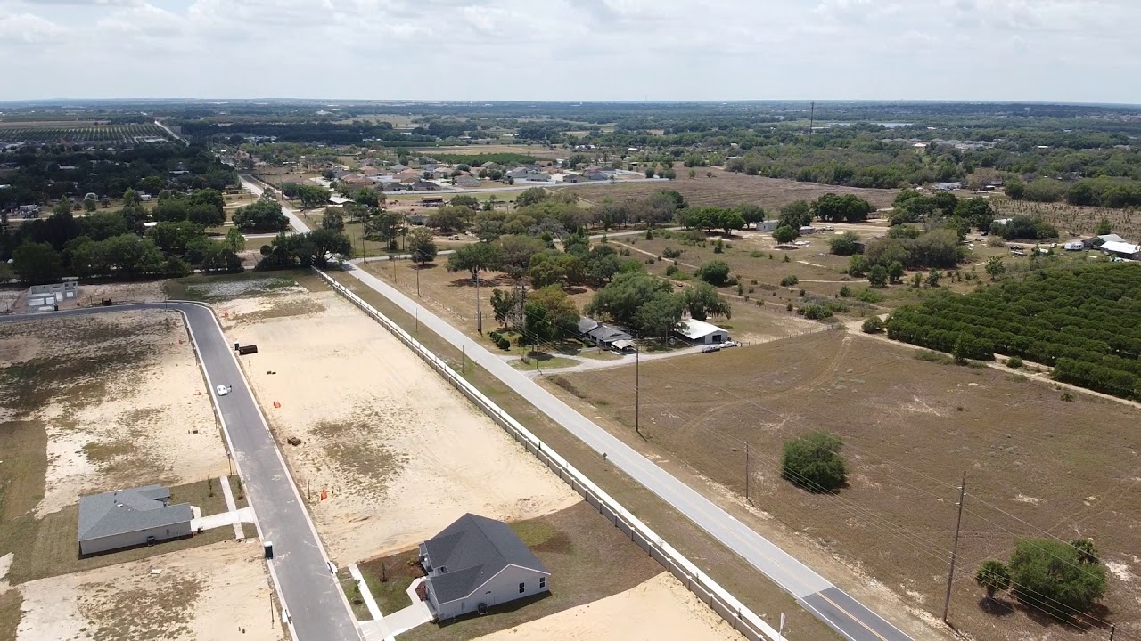 Aerial Drone Views New homes Davenport X Large Lots YouTube