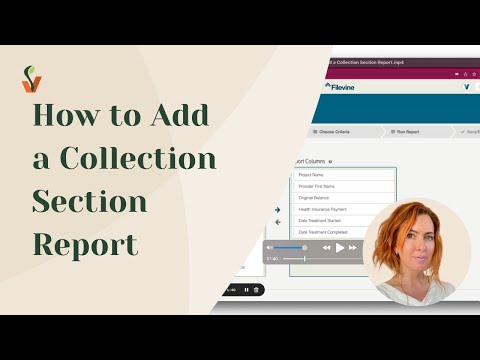 How to Add a Filevine Collection Section Report
