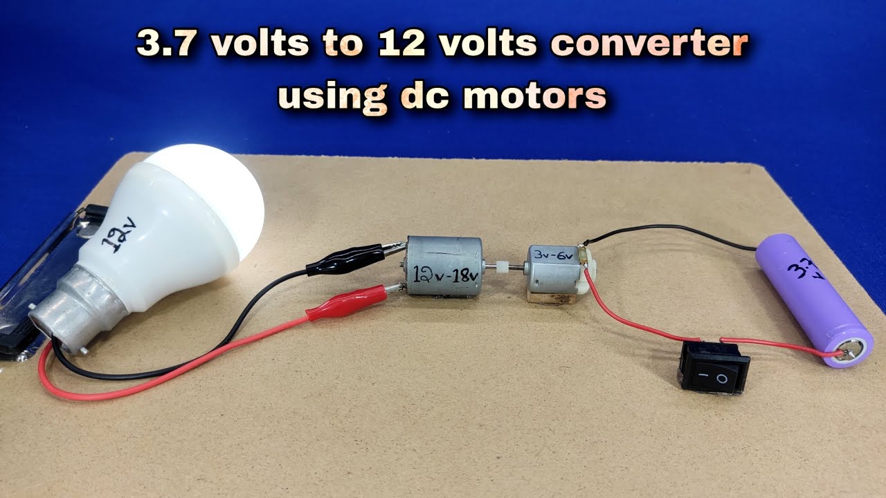 how to make a voltage booster using dc motor at home || dc motor ideas ...