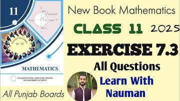 Exercise 7.3 New Book 11 Class Math  2025 || Chapter || Permutations and combinations