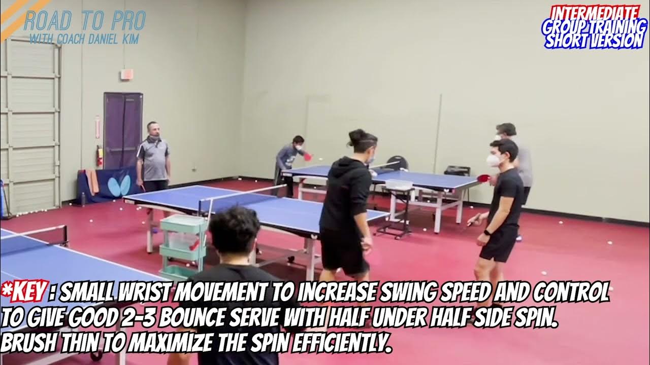 Table Tennis Lesson Basic Serve Half Under Half Underspin. No more