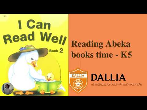 Reading Abeka books time   K5   I can read well book 2