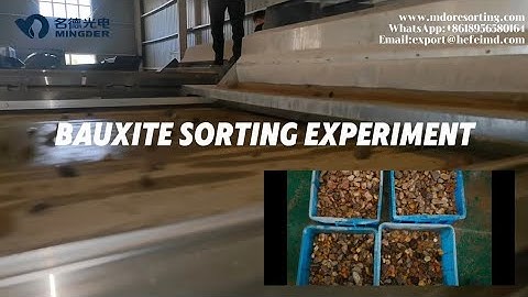 Bauxite Sorting experiment with AI sorting machine#miningequipment #oresortingmachine
