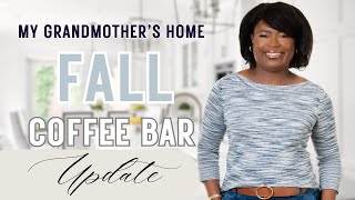 Cozy Fall Coffee Bar Makeover | DIY Kitchen Reno in Grandmas Home