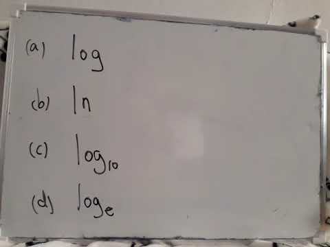 log is the same function as ln, not log10