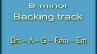 Video thumbnail of "Bm backing track"