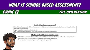 What is School Based Assignment (SBA) | Grade 12 LO