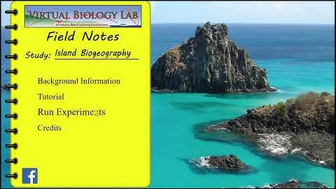 How to use the Island Biogeography simulator