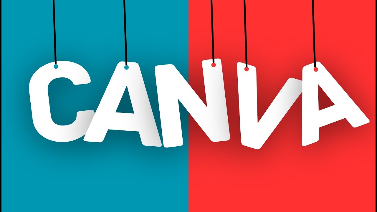How to Create  Hanging Text effect in CANVA