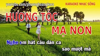 KARAOKE NHẠC SỐNG|| HƯƠNG TÓC MẠ NON cha cha cha Phượng Hoàng kara