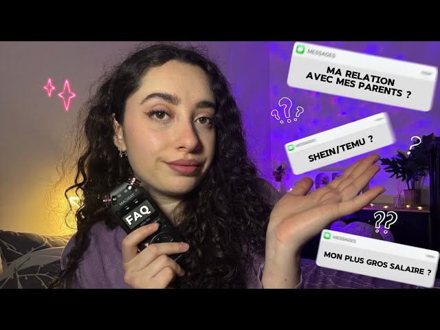 ASMR - FAQ 2026, JE RÉPONDS À VOS QUESTIONS ⭐️ (vie perso, ASMR, argent...)