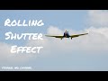 Rolling shutter effect | Light airplane landing
