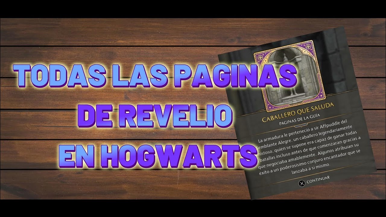 Hogwarts Legacy - Todas las paginas de revelio en Hogwarts - Español 1080p 60fps - Gameplay