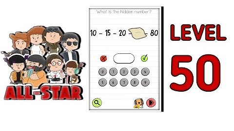 Brain Test All Star Level 50 |What Is the Hidden Number?| Walkthrough Solution