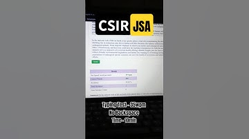 CSIR CRRI JSA Typing Test 🔥🔥🔥 #typing #csir #result #typing #study #success #typingstrategy #exam